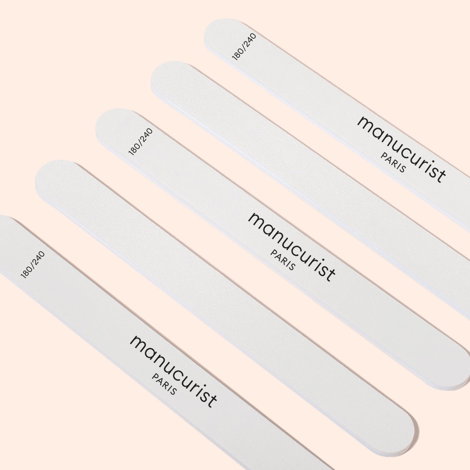 180/240 emery boards for fragile nails - x5