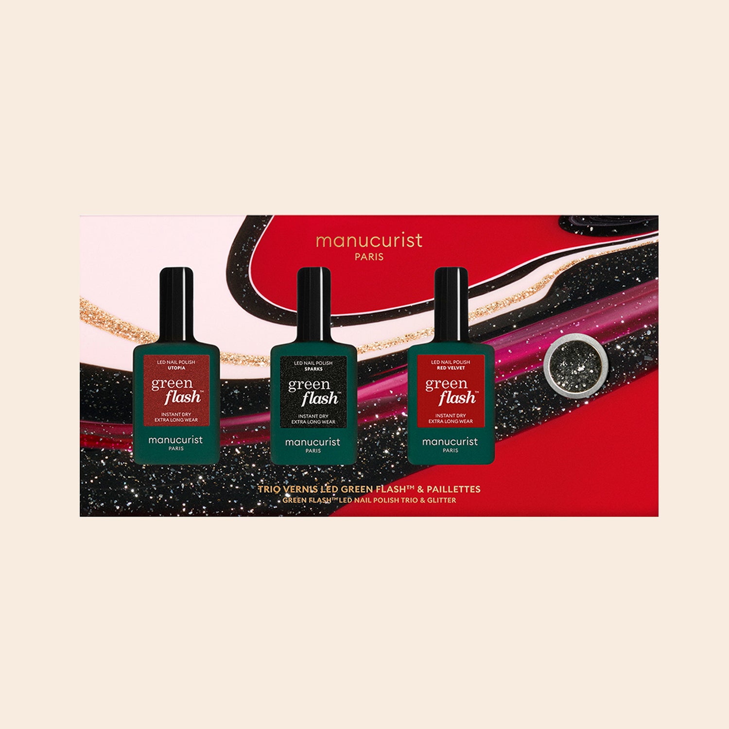 Midnight Glam Trio + Glitter Set