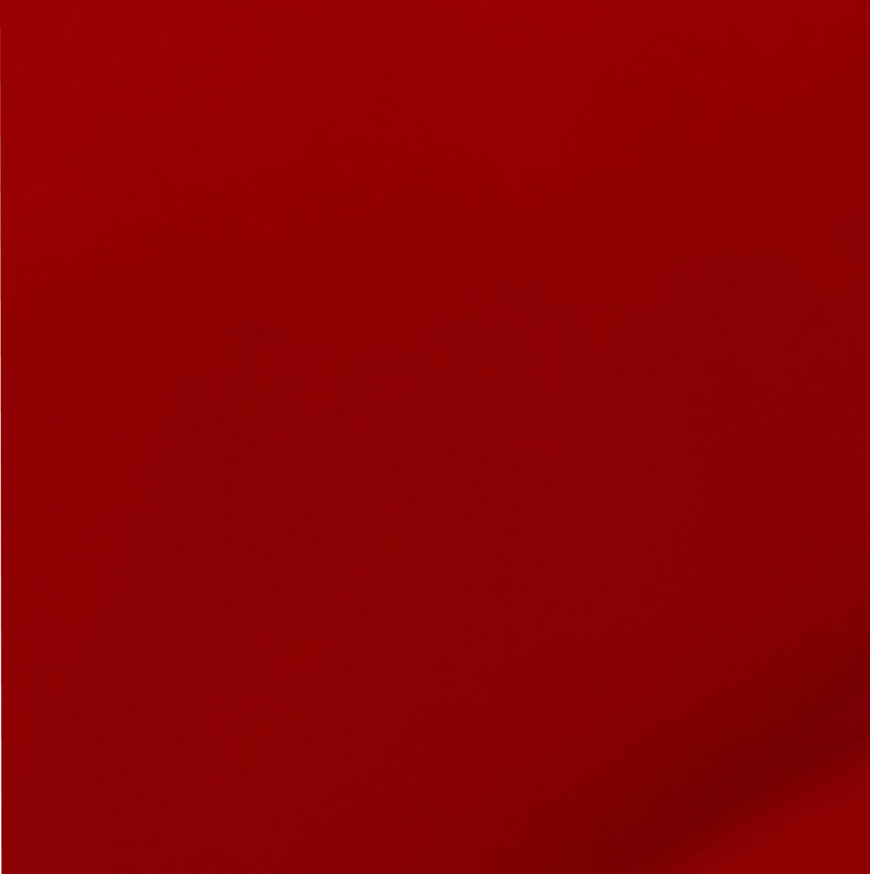 A plain red background with a slight gradient, becoming slightly darker toward the bottom right corner.