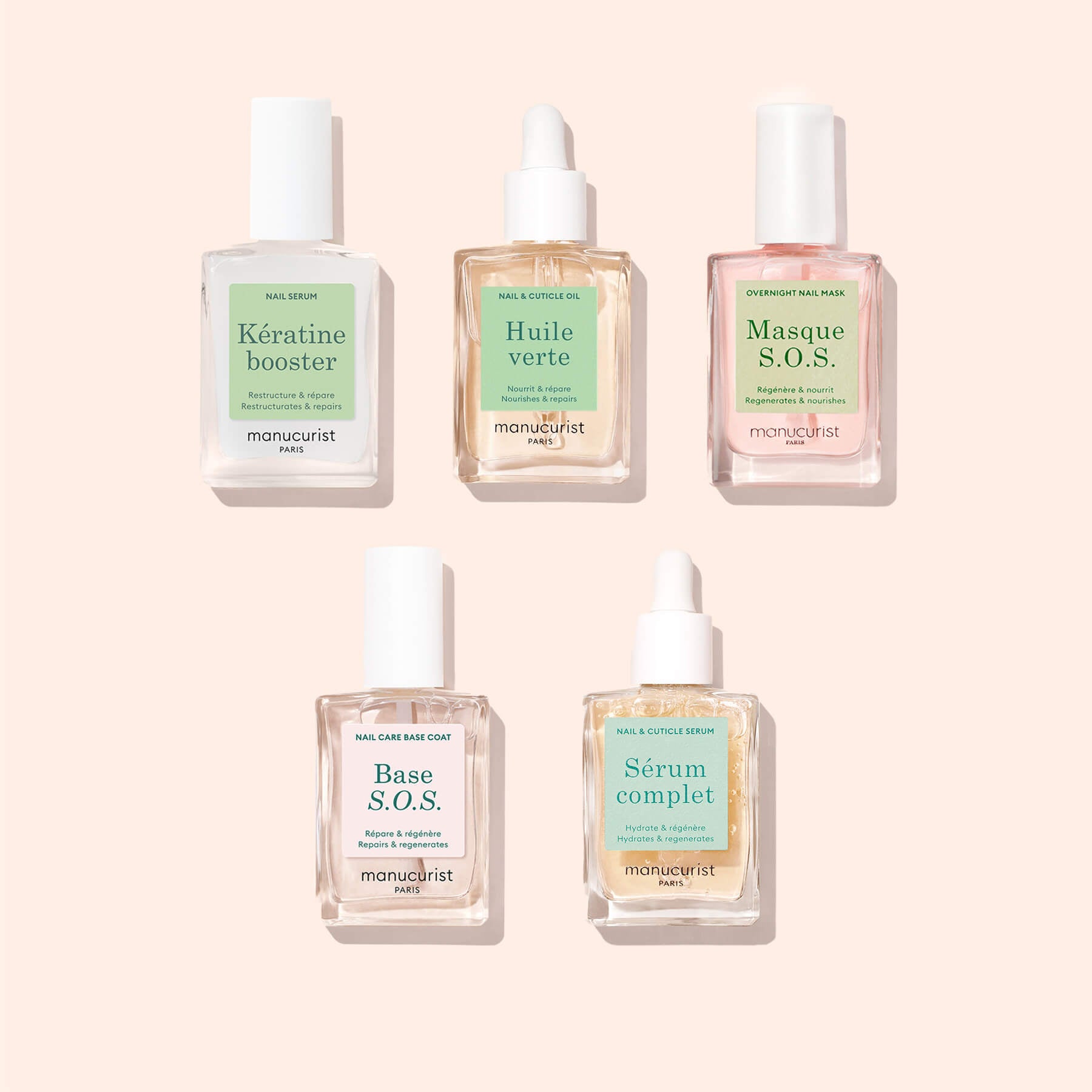 Five bottles of Manucurist&