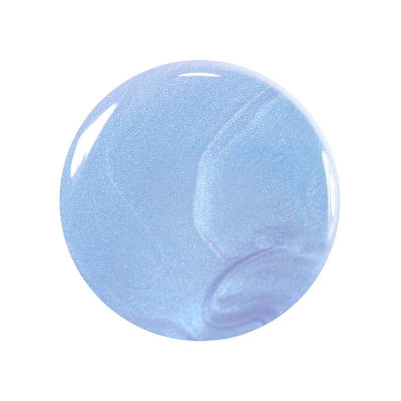A round, glossy object with subtle swirls and a pearlescent sheen, inspired by Manucurist’s You Me Under the Sea Green Flash™ Set in stunning water-based shades.