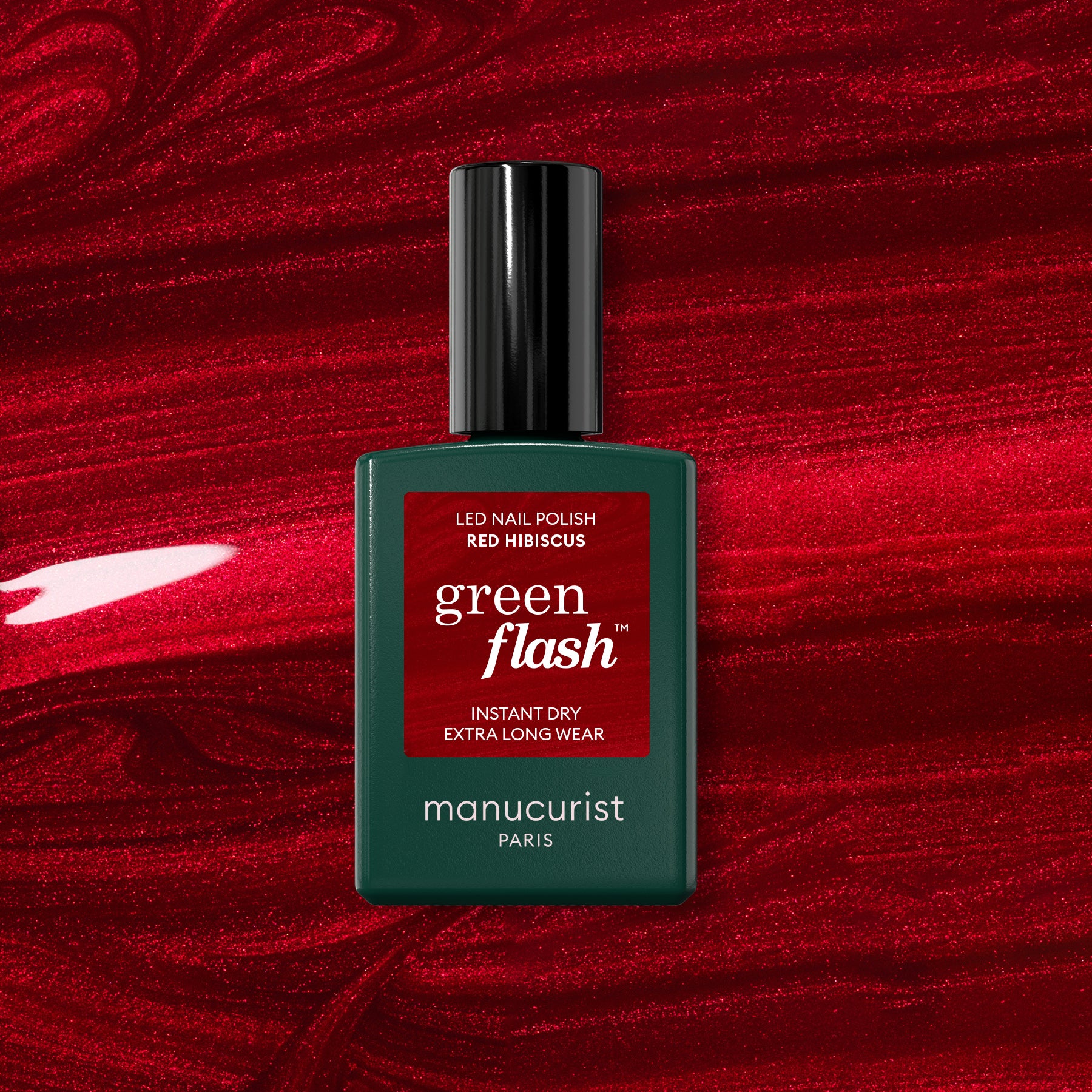 Manucurist Green Flash Gel Polish Poppy Red 15ml