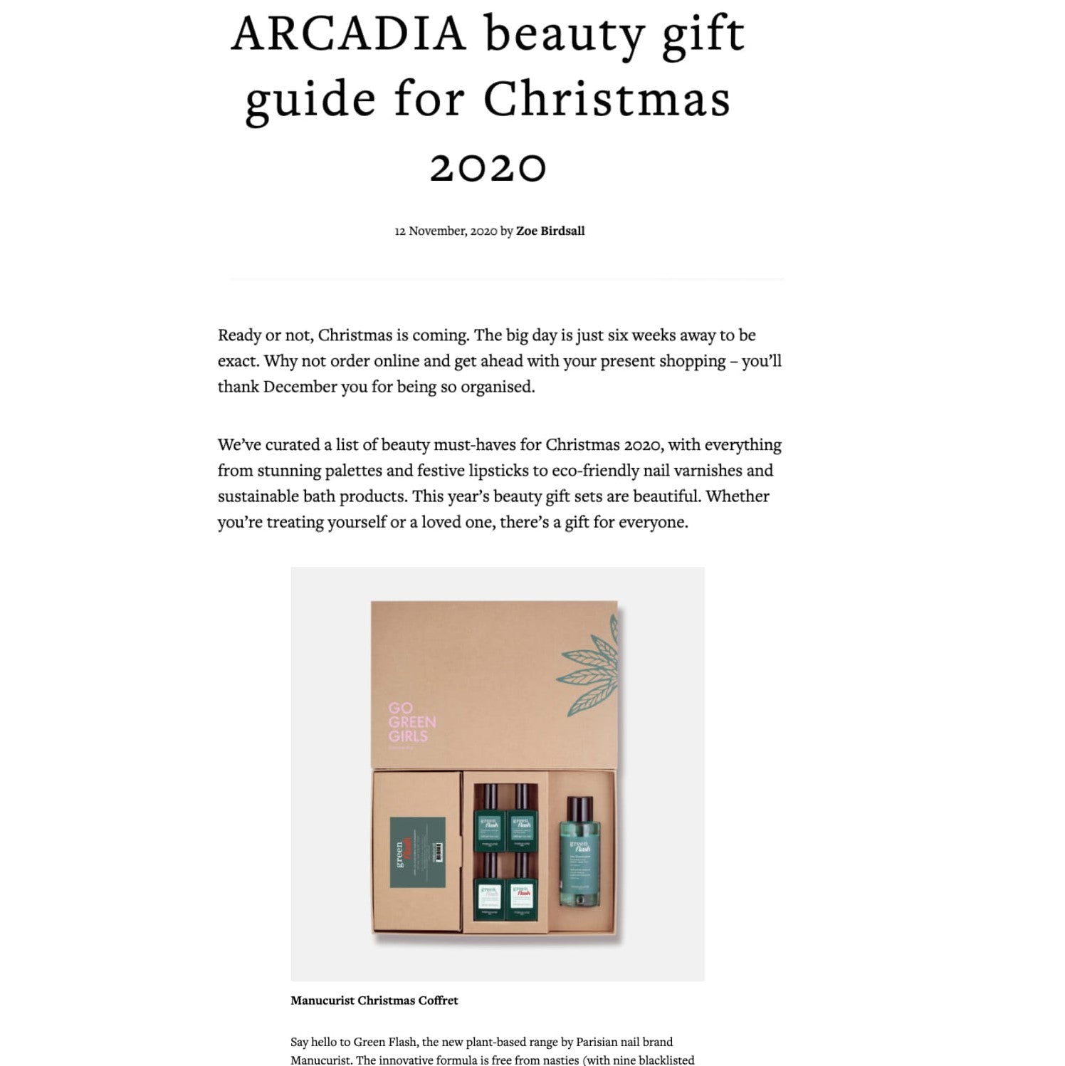 Beauty gift guide for Christmas 2020