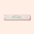 A cylindrical Lets prep! case holds the Manucurist-us Glass nail accessory trio, including a glass cuticle pusher and nail file, shown on a light beige background.