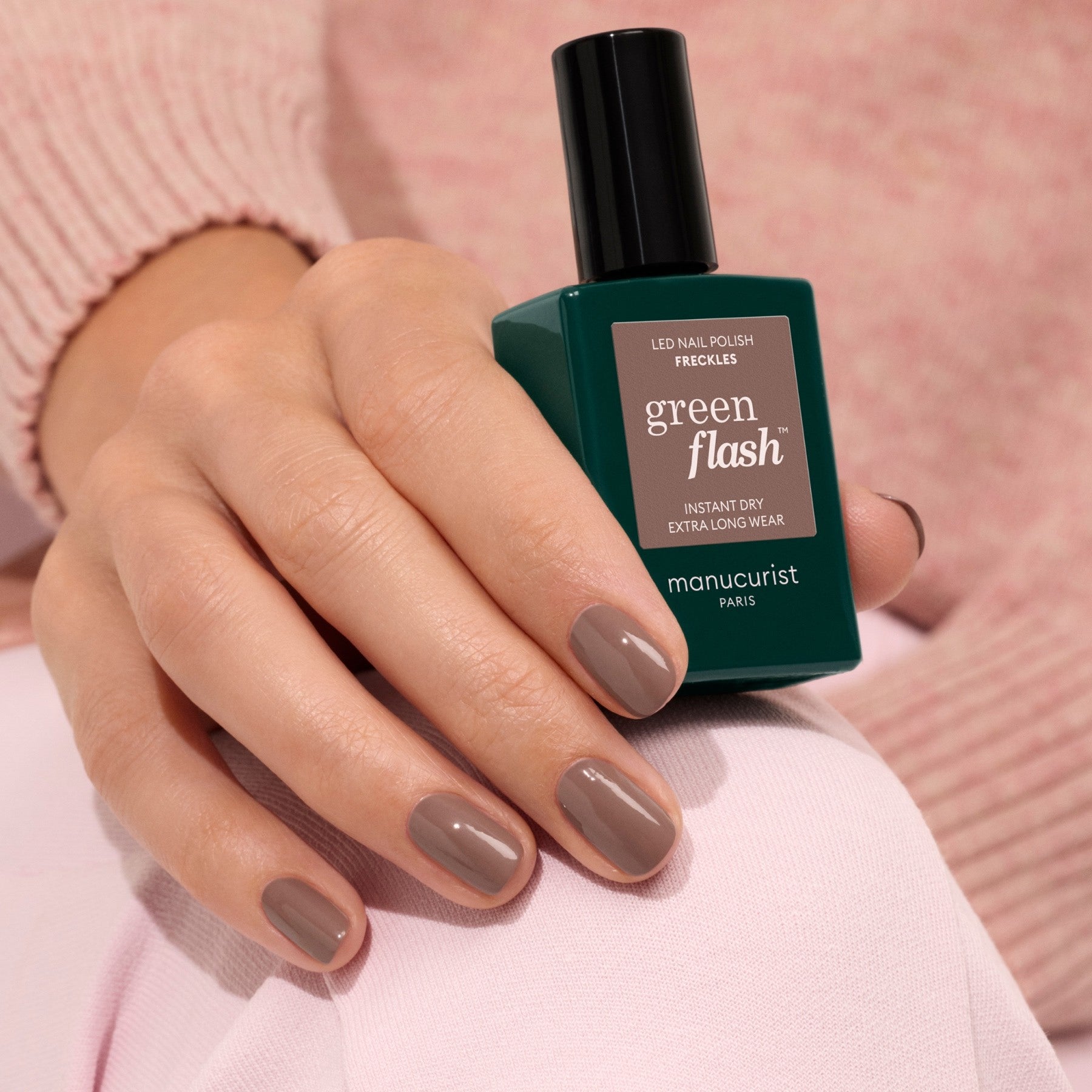 green flash ジェルポリッシュ Brown with cold Undertones LED Gel Polish - Freckles | Manucurist