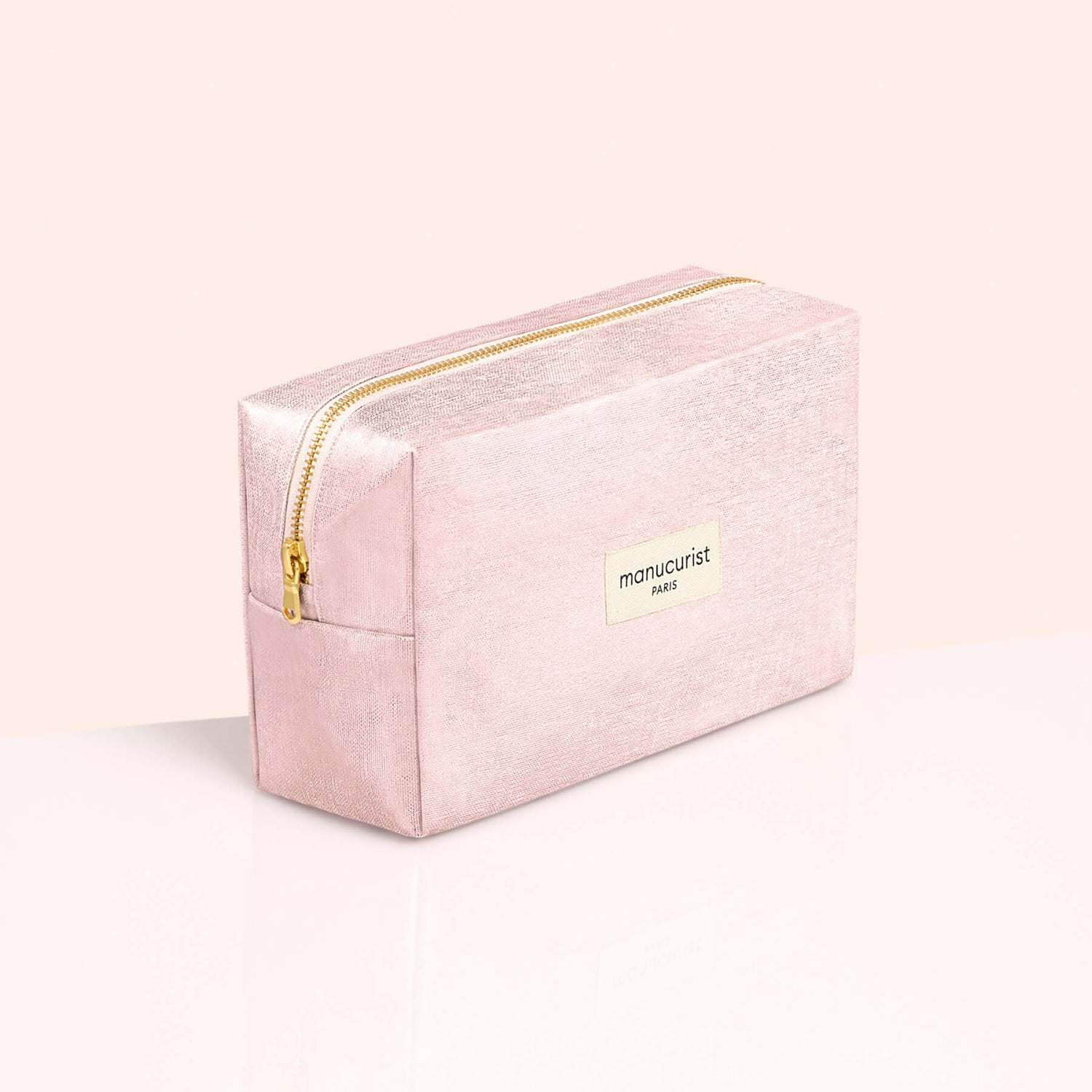 Pochette rose à paillettes métalliques