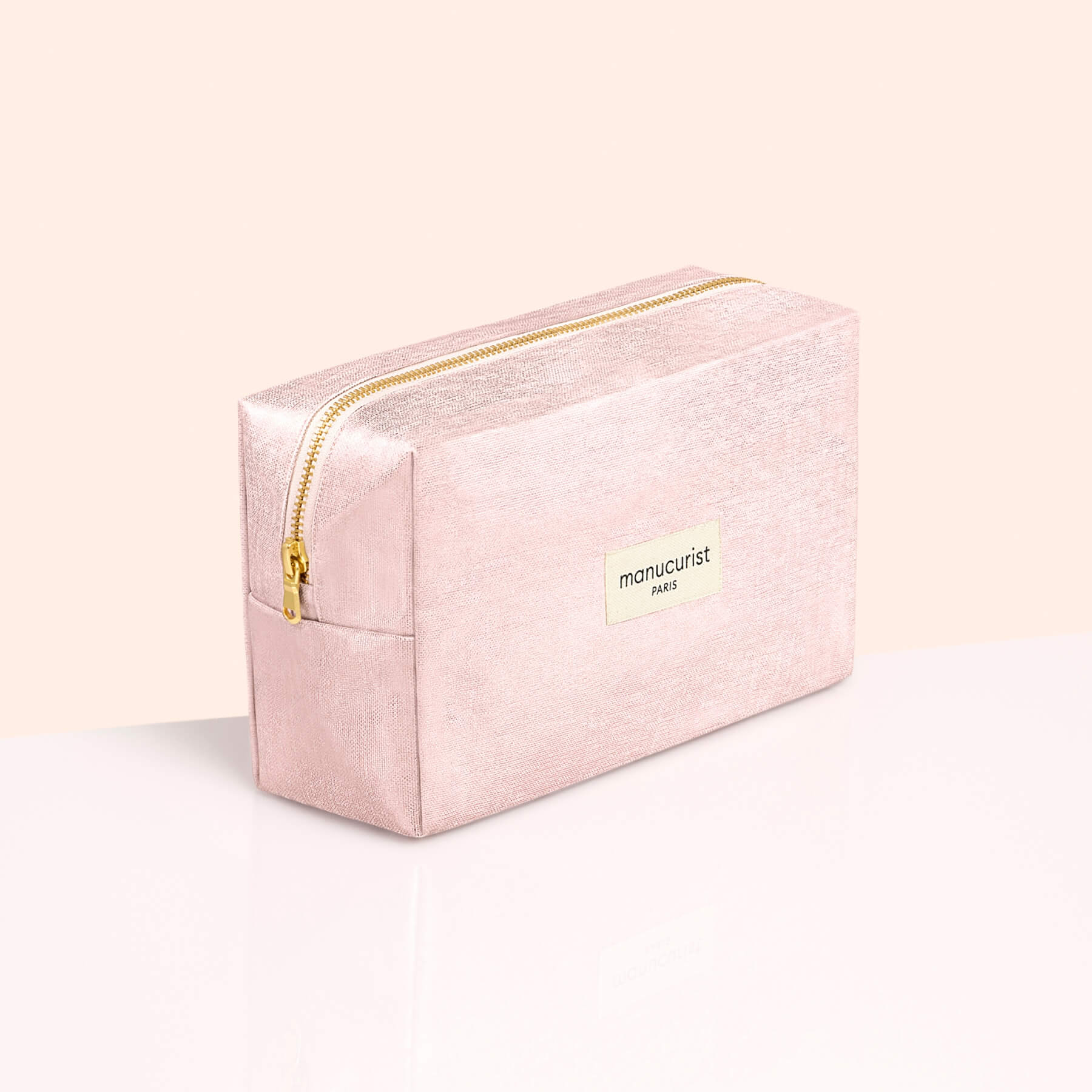 Pochette rose à paillettes métalliques