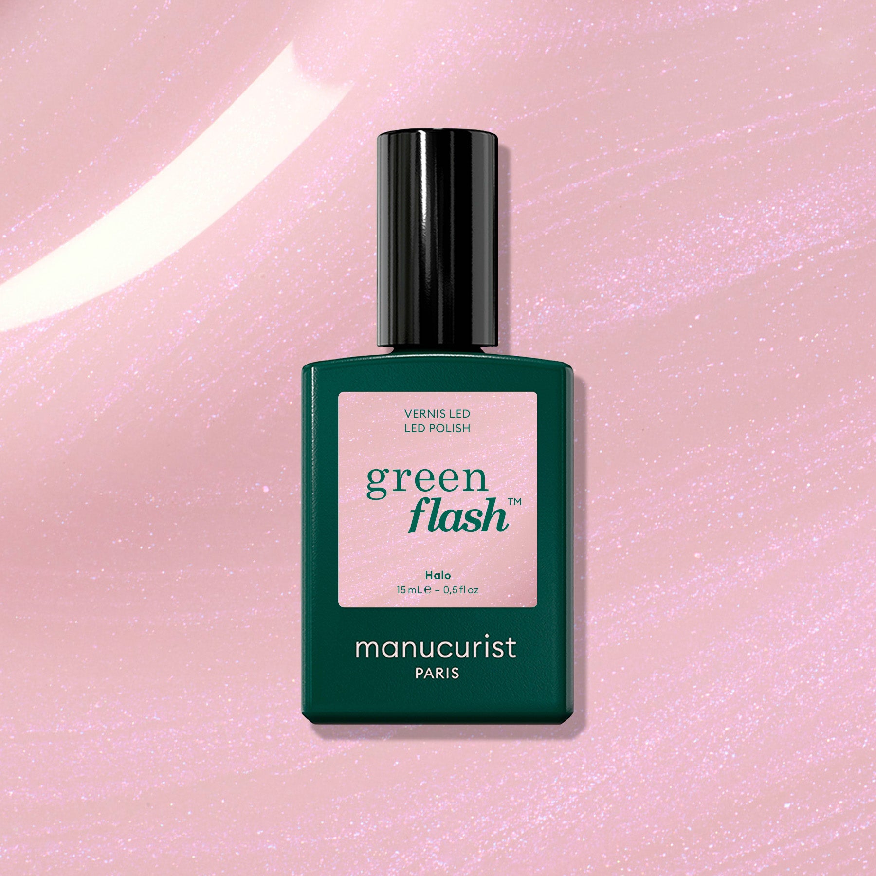 milky mauve glazed Gel nail polish - Halo | Manucurist