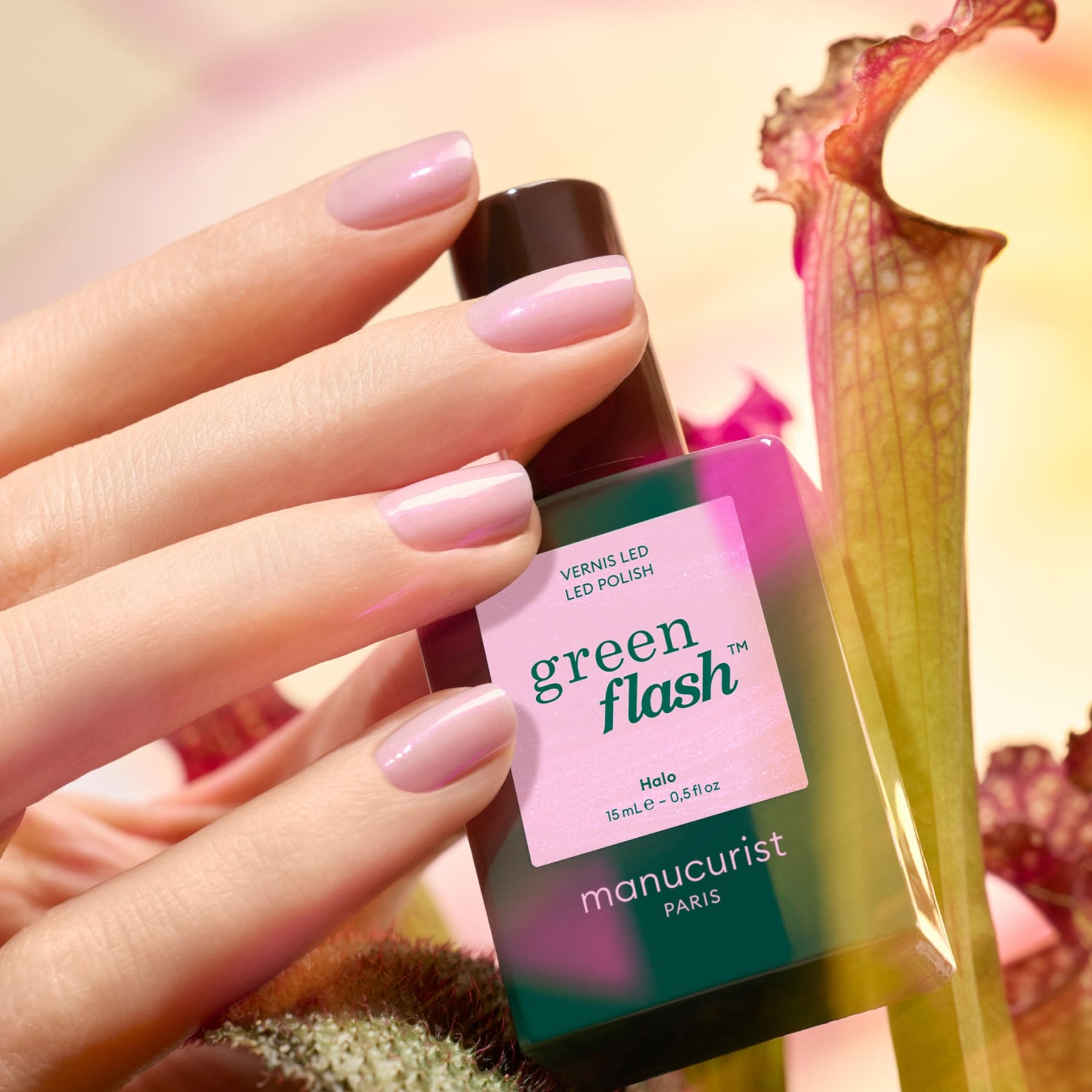 manucurist green flash ジェルネイル milky mauve glazed Gel nail polish - Halo | Manucurist