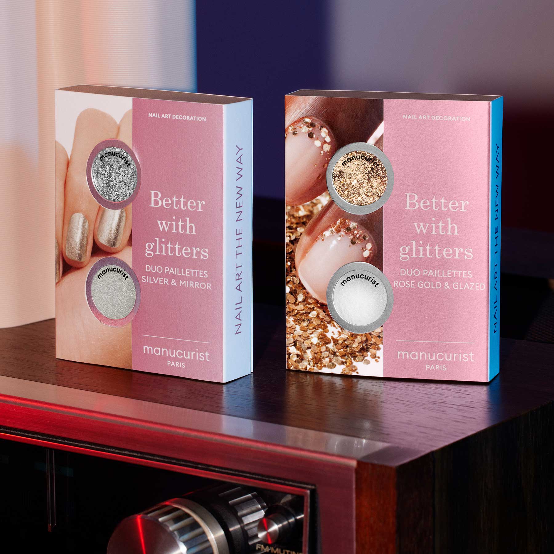 Glitters Duo Silver &amp; Mirror