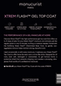 A promotional poster for Manucurist-test Leaflet Xtrem Flash™, highlighting 21-day wear, mirror-like shine, express removal, $5 off code, and product details at the bottom.