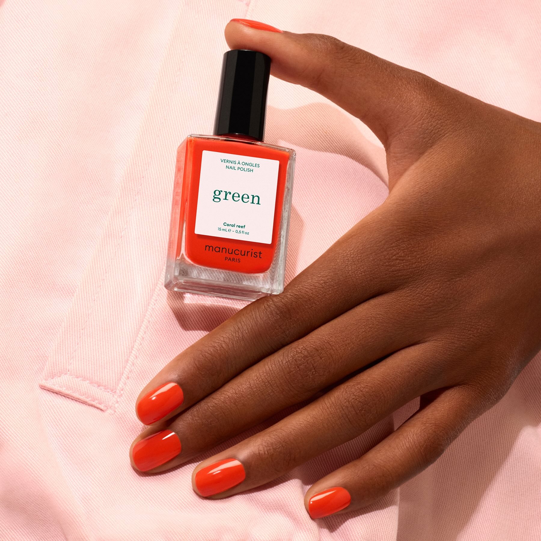 Reddish orange Nail polish - Coral Reef | Manucurist