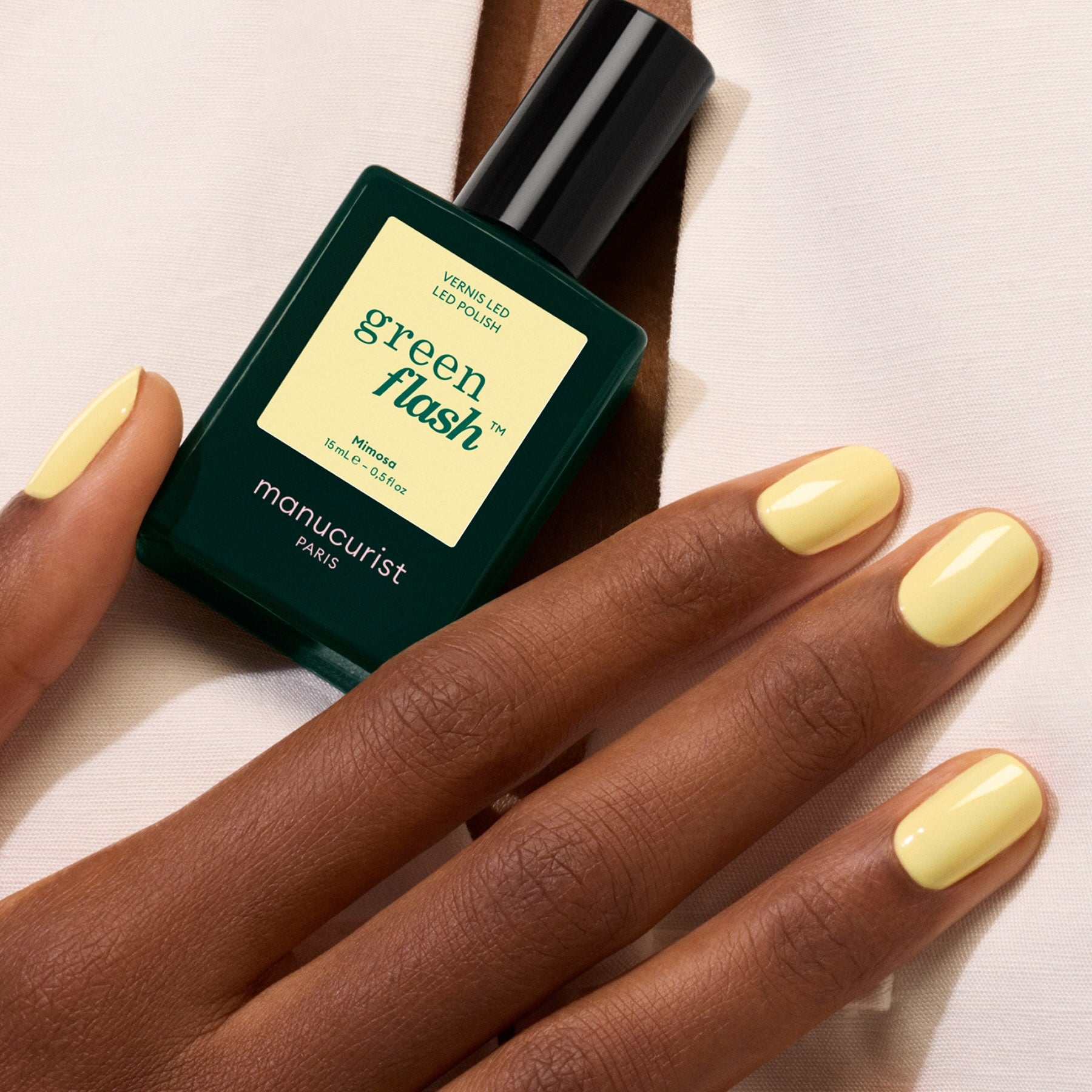 manucurist green flash ジェルネイル Pastel yellow Gel nail polish - Mimosa | Manucurist