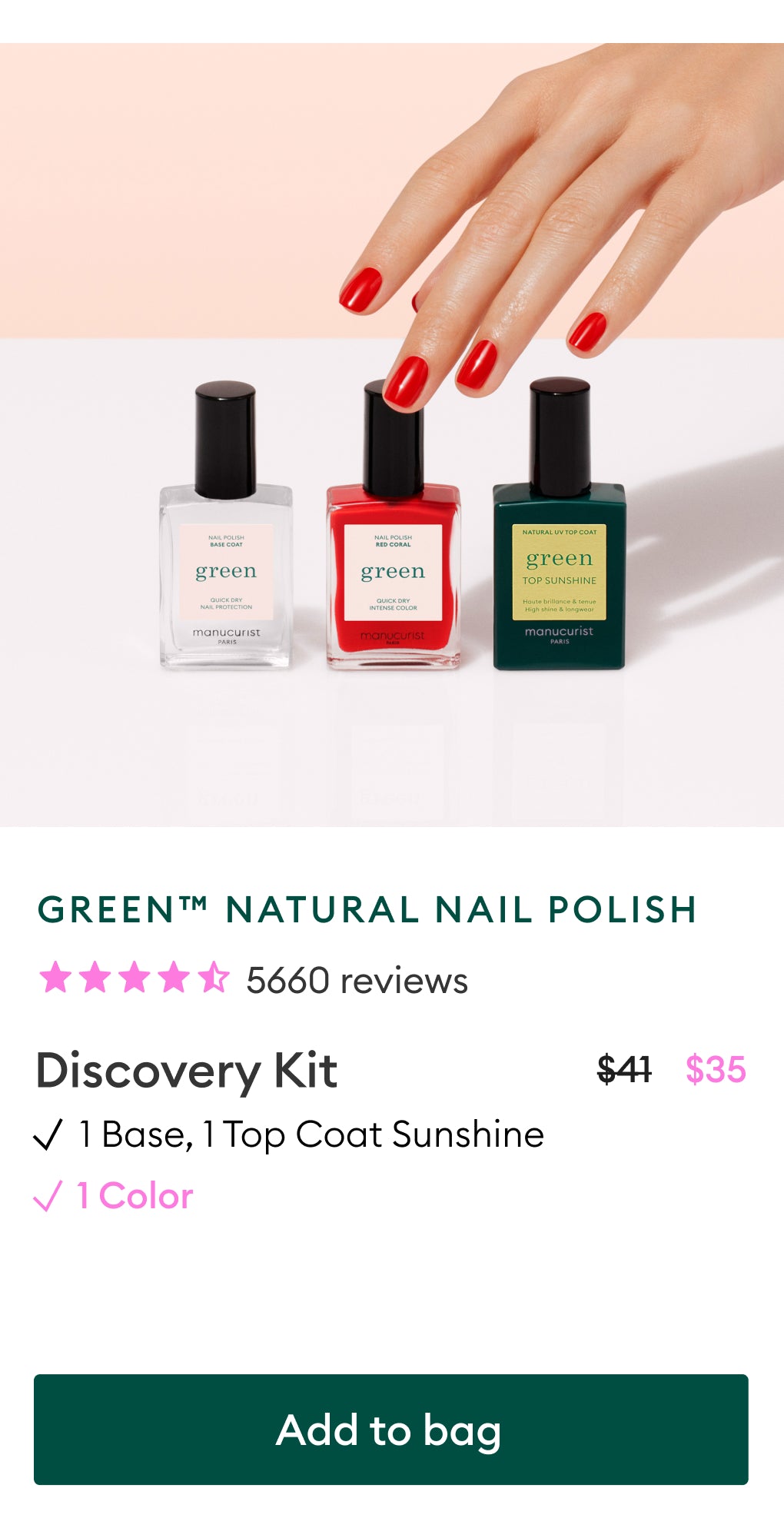 COLOR & NATURE NAIL CARE TOP COAT