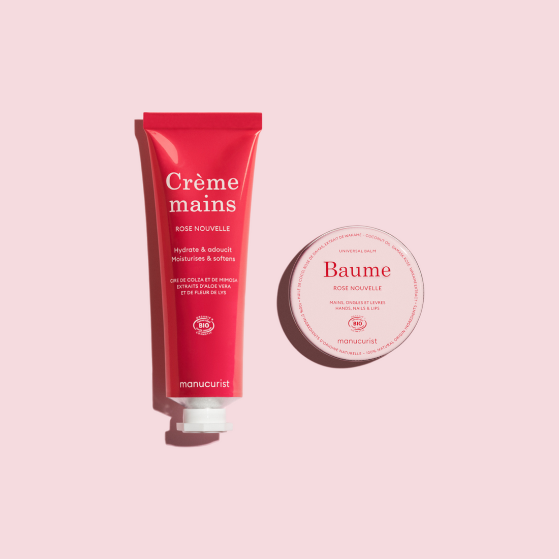 Cosmos Organic Duo Rose Hand Cream &amp; Rose Balm