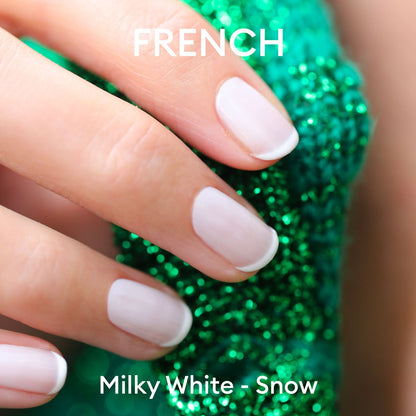Nail Polish Milky White - Plant-Based and Non-Toxic - Manucurist Paris